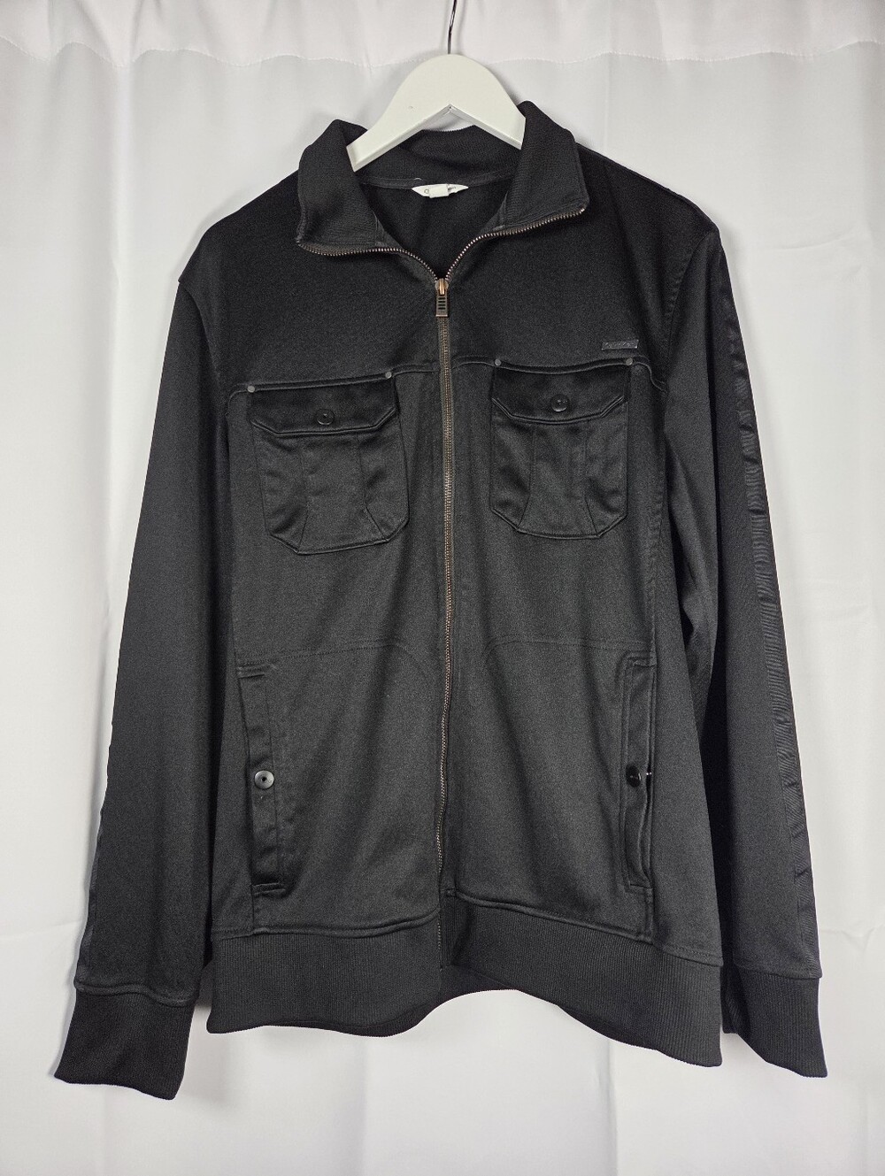 Calvin Klein Black Track Jacket Women's Size L